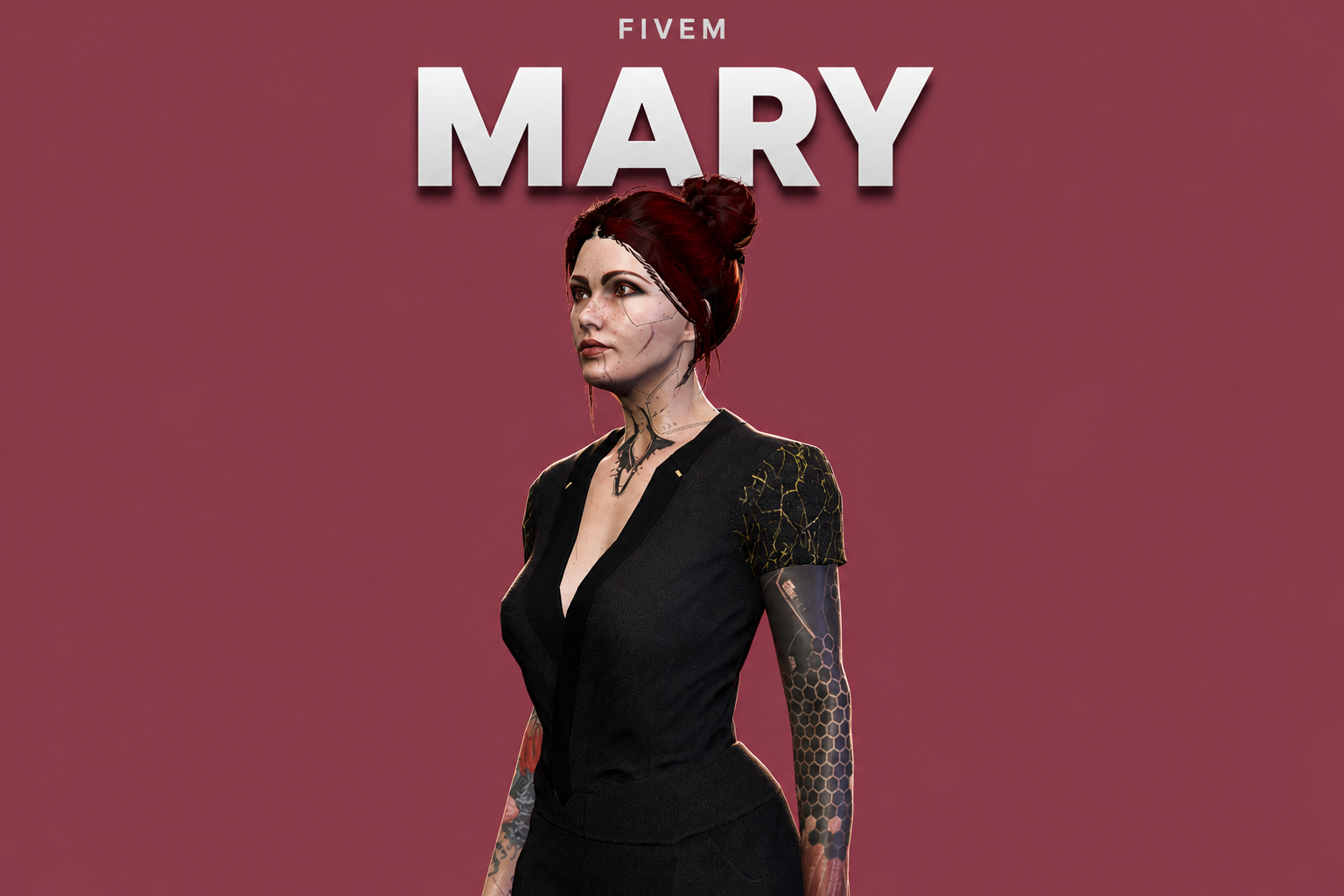 Mary | Female Ped | Multiple Outfits | Optimized & Fivem Ready [Add-On]