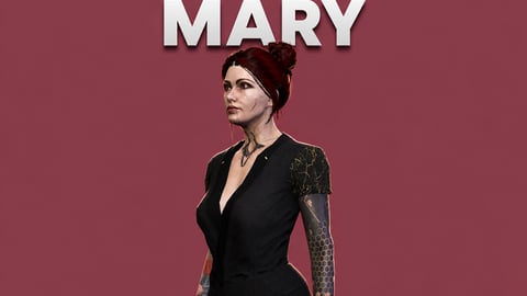 Mary | Female Ped | Multiple Outfits | Optimized & Fivem Ready [Add-On] cover