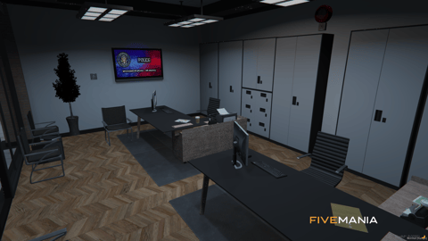 FIVEM Mission Row Police Department V2 | Enhanced Police Station MLO | Interior & Exterior | Modern Design | Detailed Offices | Garage | Add-On | Optimized | Fivem Ready | High Quality — image 31