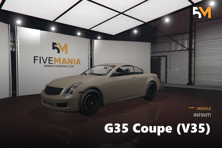 FIVEM Infiniti G35 Coupe (V35), Realistic Sports Car [Unbadged]…