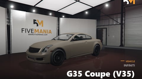 FIVEM Infiniti G35 Coupe (V35) | Realistic Sports Car [Unbadged] Add-On | Custom Wheels | High Quality Interior | Optimized | Fivem Ready | High Quality cover