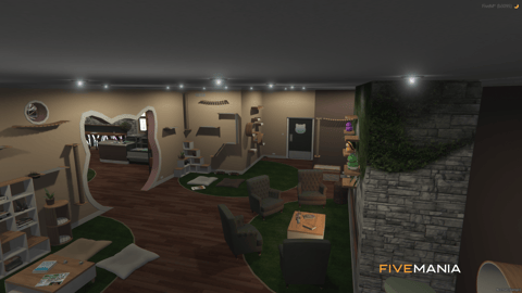 FIVEM Cat Caffee | Charming Cafe MLO | Interior & Exterior | Full Kitchen | Office & Storage | Outdoor Seating | Add-On | Optimized | Fivem Ready | High Quality — image 7