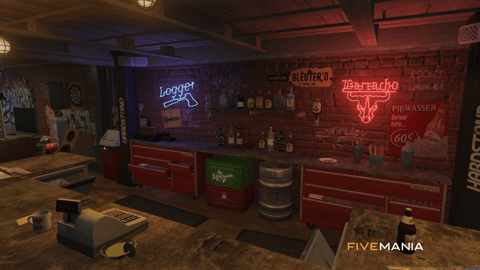 FIVEM Tuner Shop | Custom Mechanic Shop MLO | Interior & Exterior | Bar & Basketball Court | Car Lifts | Add-On | Optimized | Fivem Ready | High Quality — image 16