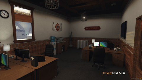 FIVEM Sandy Fire Station | Lore-Friendly Fire Department MLO | Interior & Exterior | Garage Bays | Offices & Training Room | Add-On | Optimized | Fivem Ready | High Quality — image 14