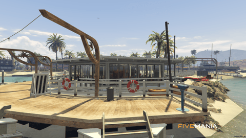 FIVEM Sandy Reworked Beaches | Expanded Coastal Environment MLO | Marina | Restaurant | Office | Dry Dock | Add-On | Optimized | Fivem Ready | High Quality — image 7