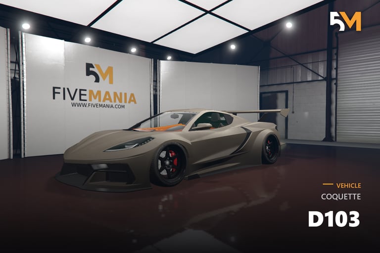FIVEM Coquette D103, Sports Car Add-On