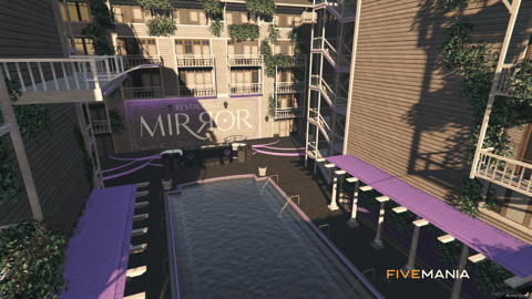 FIVEM Mirror Restaurant | Luxury Multi-Level Restaurant MLO | Interior & Exterior | Outdoor Bar | Rooftop Lounge | Custom Props | Add-On | Optimized | Fivem Ready | High Quality — image 6