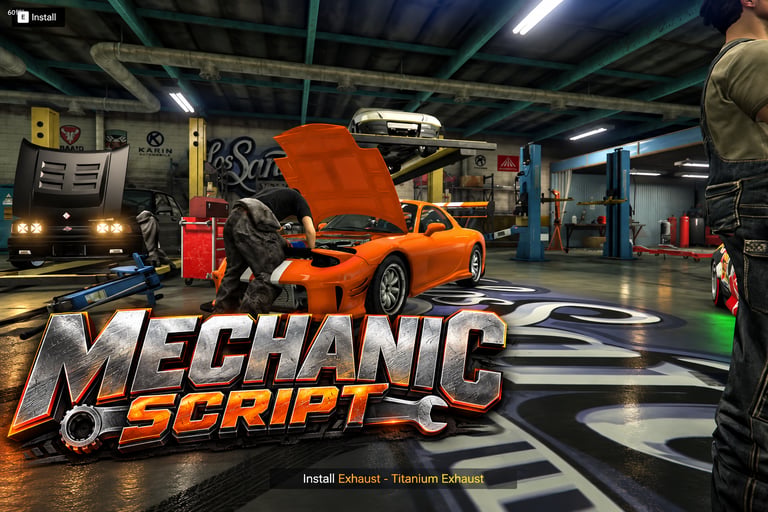 FIVEM Mechanic Script, Advanced Vehicle Customization System