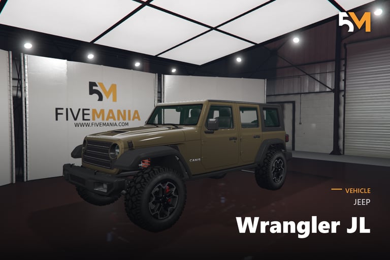 FIVEM Jeep Wrangler JL, Lore Friendly Off-Road SUV