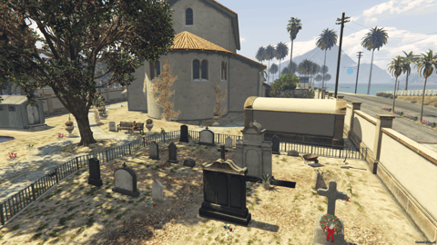 FIVEM Sandy Church | Detailed Church MLO | Interior & Exterior | Full Basement | Graveyard | Add-On | Optimized | Fivem Ready | High Quality — image 5