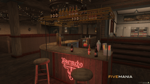 FIVEM Paleto Stags | Rustic Store & Bar MLO | Interior & Exterior | Wine Cellar | Bar Area | Storefront | Add-On | Optimized | Fivem Ready | High Quality — image 16