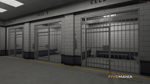 FIVEM Mission Row Police Department | Detailed Police Station MLO | Interior & Exterior | Offices | Cells | Interrogation Rooms | Add-On | Optimized | Fivem Ready | High Quality — image 25