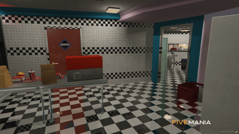 FIVEM Sandy Burgershots | Retro Diner MLO | Interior & Exterior | Custom Props | Add-On | Optimized | Fivem Ready | High Quality — image 11
