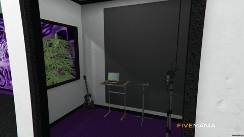 FIVEM Ballas Hide Out | Custom Gang Hideout MLO | Interior & Exterior | Custom Graffiti | Lounge & Garage | Add-On | Optimized | Fivem Ready | High Quality — image 13