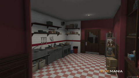 FIVEM Three Hawker Boys Bar | Elegant Bar Interior | Interior & Exterior | Working Bar | Seating Areas | Kitchen | Add-On | Optimized | Fivem Ready | High Quality — image 9