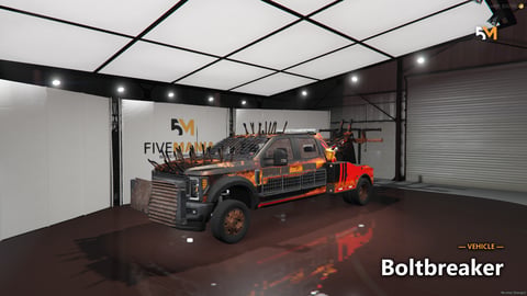 FIVEM Boltbreaker | Post-Apocalyptic Tow Truck [Unbadged] Add-On | Armored Body | Spikes & Custom Parts | Unique Livery | Optimized | Fivem Ready | High Quality, image 6