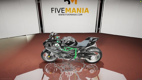 FIVEM H2 | Realistic Motorcycle [Badged] Add-On | Optimized | Fivem Ready | High Quality — image 7