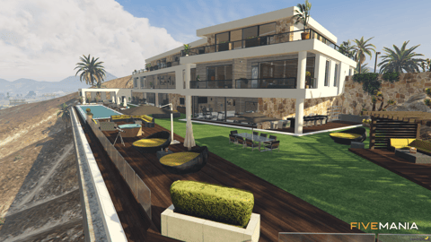 FIVEM Desert Mansion | Luxury Modern Estate | Interior & Exterior | Rooftop Patio | Outdoor Bar | Add-On | Optimized | Fivem Ready | High Quality — image 7