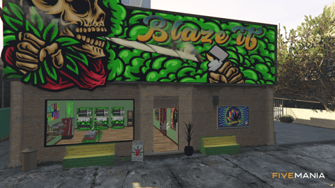 FIVEM Blaze Dispensary | Immersive Cannabis Dispensary MLO | Interior & Exterior | Rooftop Lounge | Grow Room | Office | Add-On | Optimized | Fivem Ready | High Quality — image 2