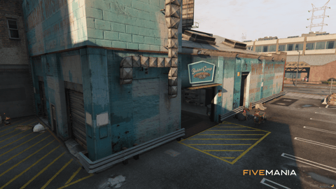 FIVEM Backstreet Garage | Detailed Mechanic Shop MLO | Interior & Exterior | Custom Props | Repair Bays | Office & Lounge | Add-On | Optimized | Fivem Ready | High Quality — image 3