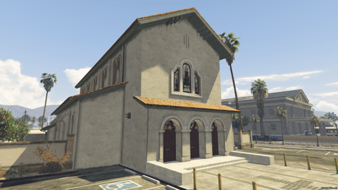 FIVEM Sandy Church | Detailed Church MLO | Interior & Exterior | Full Basement | Graveyard | Add-On | Optimized | Fivem Ready | High Quality — image 2