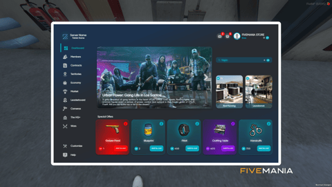 FIVEM Gang System | Comprehensive Management Script | Territory Control | Member Management | Economy Features | Add-On | Optimized | Fivem Ready | High Quality, image 6