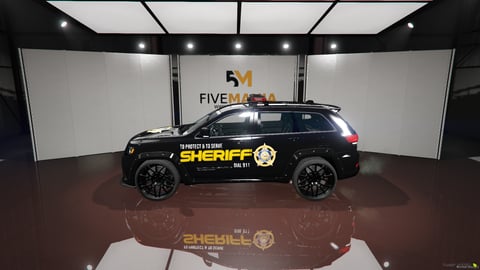 FIVEM Jeep Grand Cherokee | Realistic Sheriff SUV [Badged] Add-On | Working Lights | Custom Liveries | Add-On | Optimized | Fivem Ready | High Quality — image 7
