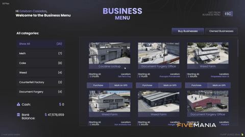 FIVEM Illegal Business | Advanced Crime & Business Management System | Multiple Business Types | Upgrades & Ownership | UI & MLO Integration | Add-On | Optimized | Fivem Ready | High Quality, image 7