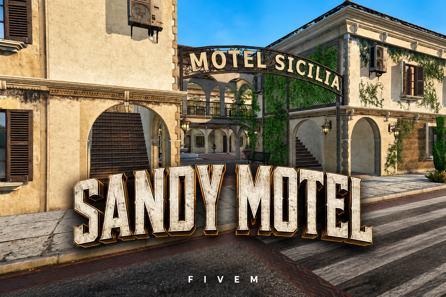 FIVEM Sandy Motel | Luxury Motel MLO | Interior & Exterior | Reception & Private Rooms | Optimized | Fivem Ready | High Quality