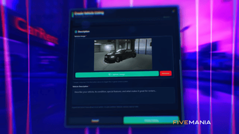 FIVEM Advanced Car Rental Business | Comprehensive Vehicle Rental Script | UI & Management Panel | Custom Vehicles | Payment System | Add-On | Optimized | Fivem Ready | High Quality, image 12
