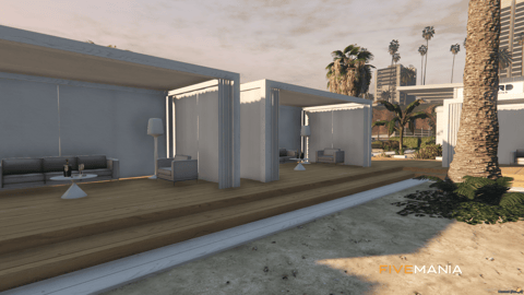 FIVEM Asgard Beach Club | Luxury Beachfront MLO | Interior & Exterior | Multiple Bars | Shop | Tennis Court | Add-On | Optimized | Fivem Ready | High Quality — image 13