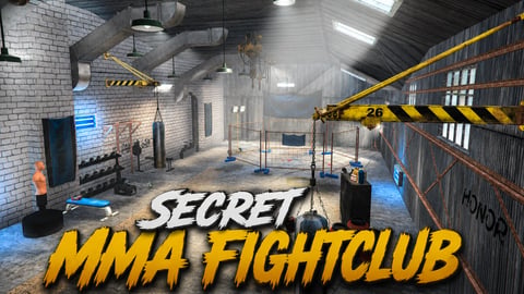 FIVEM Secret Mma Fightclub | Hidden MMA Fight Club MLO | Interior & Exterior | Training Area | Fight Ring | Add-On | Optimized | Fivem Ready | High Quality cover