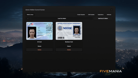 FIVEM Wallet | Advanced Digital Identity & Document Management Script | IDs & Licenses | Business Cards | Admin Control | Job Wallets | Ticket Printer | Optimized | Fivem Ready | High Quality | Add-On, image 18