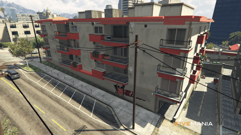 FIVEM Bloods Hood | Custom Gang Territory MLO | Interior & Exterior | Custom Graffiti | Underground Garage | Add-On | Optimized | Fivem Ready | High Quality — image 4