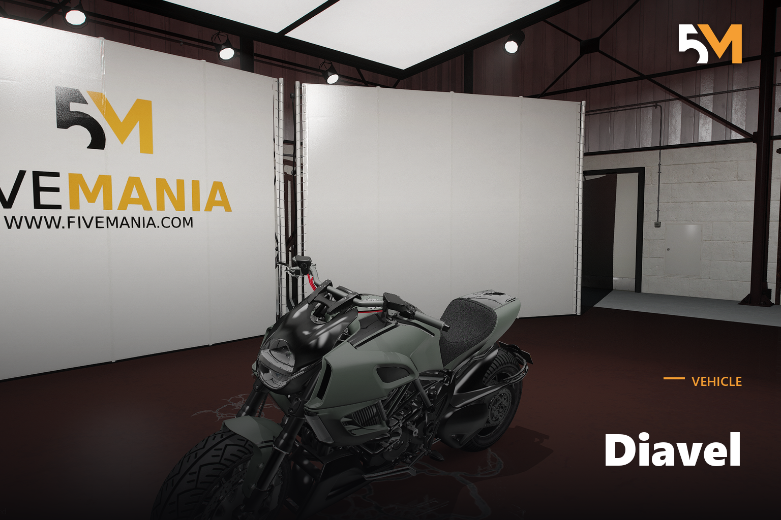 FIVEM Diavel | Realistic Motorcycle [Add-On] | Optimized | Fivem Ready | High Quality