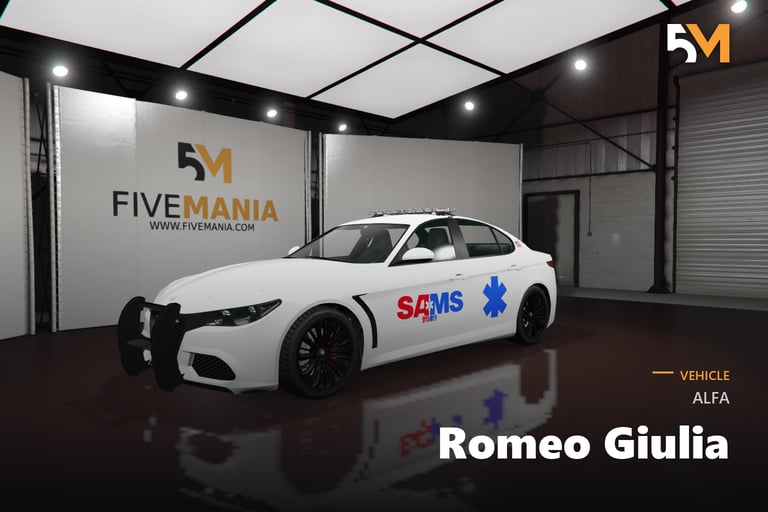 FIVEM Alfa Romeo Giulia, Lore Friendly EMS Sedan