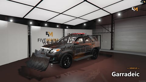 FIVEM Garradeic | Post-Apocalyptic SUV [Unbadged] Add-On | Custom Armor | Spikes | Working Lights | Front Plow | Optimized | Fivem Ready | High Quality, image 6