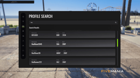 FIVEM Street Racing V2 | Advanced Racing System | Custom Tracks | Leaderboards | ELO Ranking | Profile Search | Add-On | Optimized | Fivem Ready | High Quality, image 13
