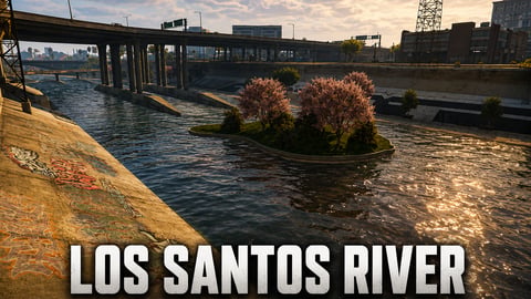 FIVEM Lossantosriver | Revitalized Map Edit | Landscaping & Seating Areas | Add-On | Optimized | Fivem Ready | High Quality cover