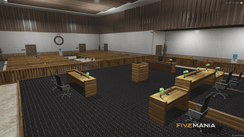 FIVEM Down Town Courthouse | Grand Legal MLO | Interior & Exterior | Offices & Waiting Areas | Add-On | Optimized | Fivem Ready | High Quality — image 18
