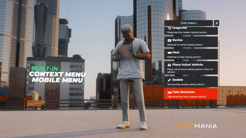 FIVEM Ambulance Job | Advanced EMS Script | Context Menu | Stretcher Prop | Death Animations | Revive & Heal | Add-On | Optimized | Fivem Ready | High Quality, image 10
