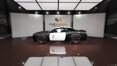 FIVEM Dodge Challenger SRT Hellcat | Lore Friendly Police Muscle Car | Working Emergency Lights | Custom Livery | Add-On | Optimized | Fivem Ready | High Quality, image 7