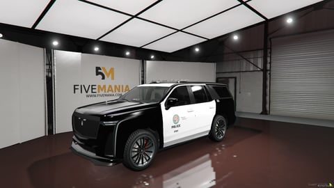 FIVEM Cadillac Escalade ESV | Lore Friendly Police SUV Add-On | Working Lights | Police Livery | Optimized | Fivem Ready | High Quality, image 3