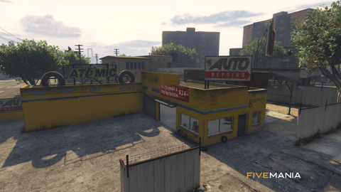 FIVEM Atomic Repairs | Lore-Friendly Mechanic Shop MLO | Interior & Exterior | Detailed Garage | Office Space | Add-On | Optimized | Fivem Ready | High Quality — image 3