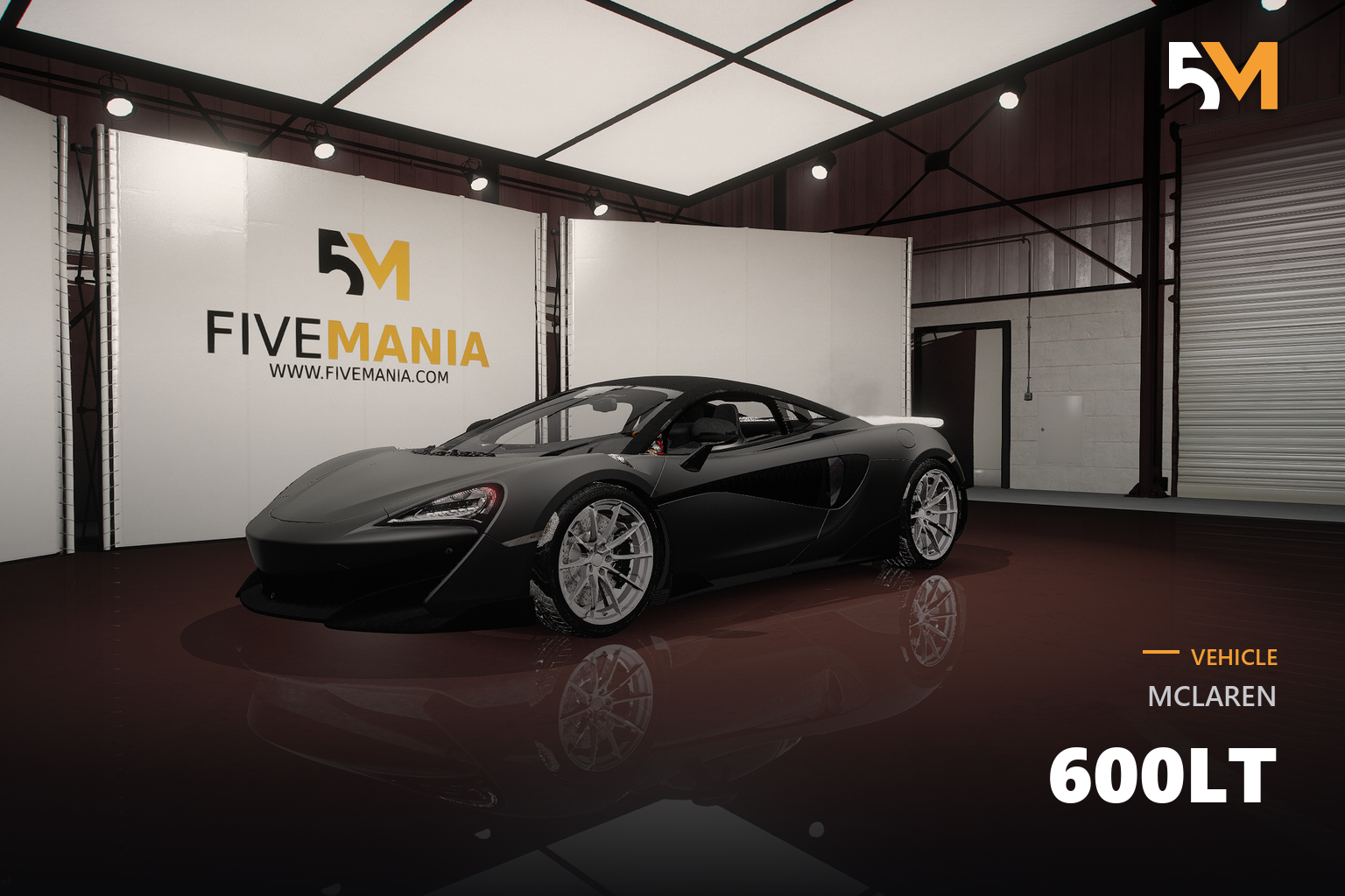 FIVEM McLaren 600LT | Realistic Sports Car [Badged] Add-On | Interior & Exterior | Custom Wheels | Working Lights | Optimized | Fivem Ready | High Quality