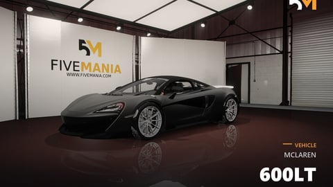 FIVEM McLaren 600LT | Realistic Sports Car [Badged] Add-On | Interior & Exterior | Custom Wheels | Working Lights | Optimized | Fivem Ready | High Quality cover
