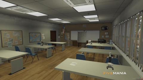 FIVEM Sandy University | Immersive University MLO | Interior & Exterior | Classrooms | Lockers | Lobby | Add-On | Optimized | Fivem Ready | High Quality — image 36