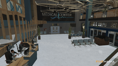 FIVEM Oceanmedical | Modern Medical Center MLO | Interior & Exterior | Parking Garage | Rooftop Patio | Lab & Offices | Add-On | Optimized | Fivem Ready | High Quality — image 15