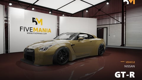 FIVEM Nissan GT-R | Realistic Sports Car [Badged] Add-On | Widebody Kit | Fivem Ready | High Quality cover