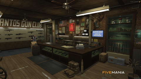 FIVEM Ammunation | Custom Gun Store MLO | Interior & Exterior | Custom Props | Add-On | Optimized | Fivem Ready | High Quality — image 4
